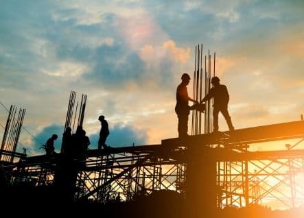 construction workers working on site